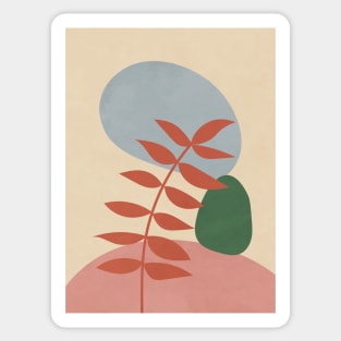 Nordic Scandi - Botanical Leaves Sticker